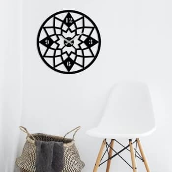 Image of Metal Wall Clock 19 - Black Decorative Metal Wall Clock