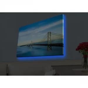Image of 4570HDACT-030 Multicolor Decorative LED Lighted Canvas Painting