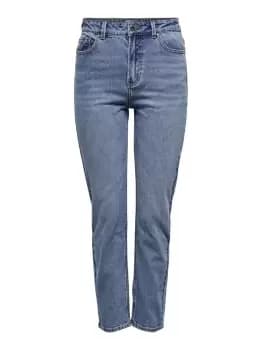 Image of ONLY Onlemily Life Hw Ankle Straight Fit Jeans Women Blue