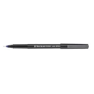 Image of 5 Star Office Fibre Tip Pen Medium 0.7mm Tip 0.4mm Line Blue Pack 12