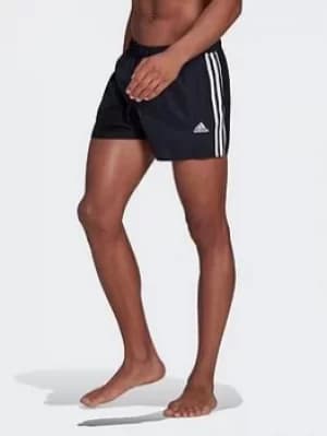 Image of adidas Classic 3-stripes Swim Shorts, Blue, Size XS, Men