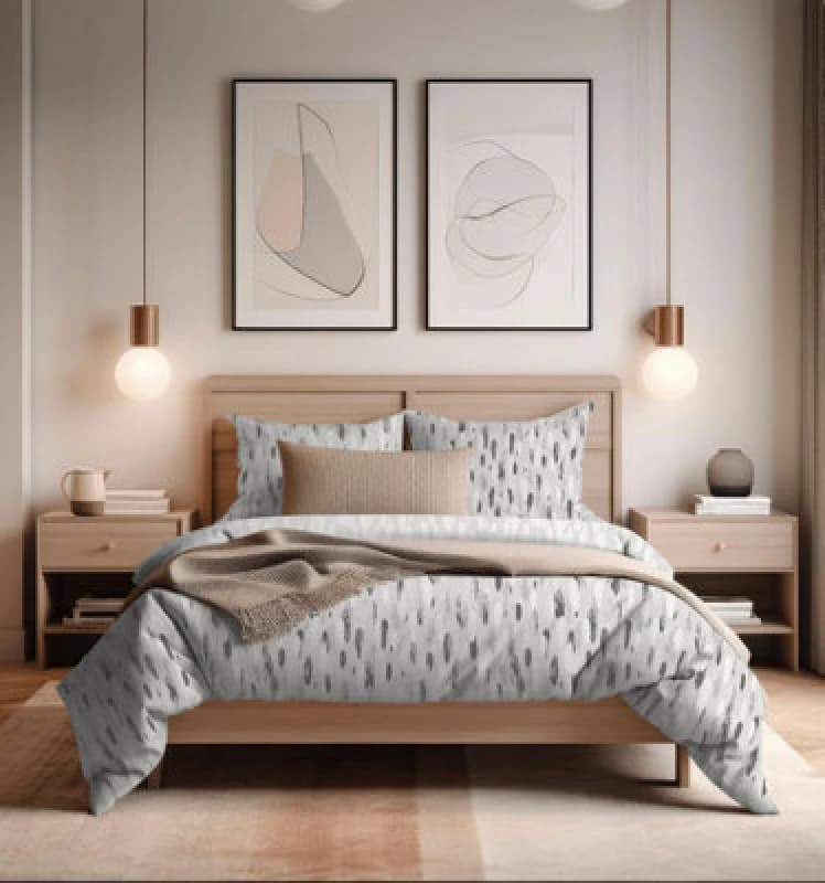Image of Copenhagen Home Rayne Reversible Duvet Cover and Pillowcase Set Duvet Cover Sets Single Grey 88203302010