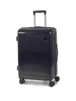 Image of Rock Luggage Windsor Medium 8 Wheel Navy Suitcase