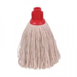 Image of 2Work 12oz Twine Rough Socket Mop Red Pack of 10 PJTR1210I