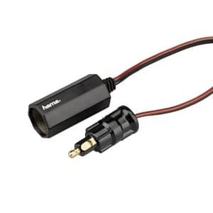 Image of Hama In-Vehicle Standard Socket (DIN ISO 4165) to Lighter Socket Adapter