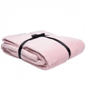 Image of Linea Linea Super Soft Fleece Throw - Blush