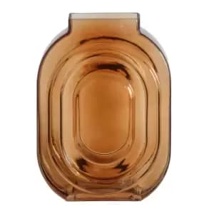 Image of 25cm Brown Glass Vase