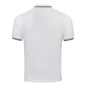 Image of AWDis Mens Stretch Tipped Piqu Polo Shirt (2XL) (Royal/White)
