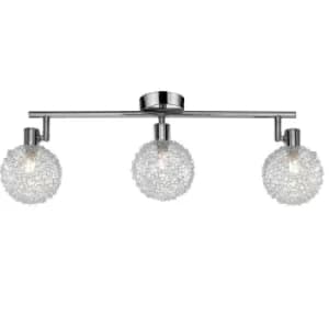Image of Ceiling Lamp Light Fitting Spotlight Swiveling Angle Adjustable Spots Including LED Bulbs 3 Flame