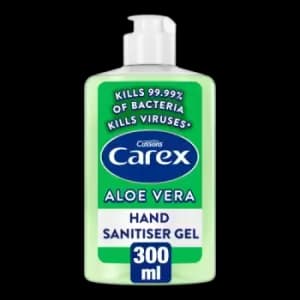 Image of Carex Hand Sanitising Gel Aloe Vera 300ml Bottle