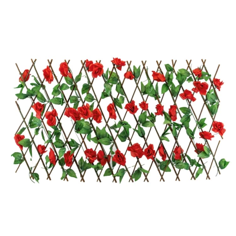Image of Streetwize Solar Red Flower Trellis Red One Size