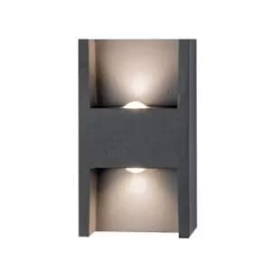 Image of Mezdra Outdoor Sconce Wall Lamp LED 2x 3W IP54