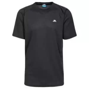 Image of Trespass Mens Debase Short Sleeve Active T-Shirt (XS) (Black)