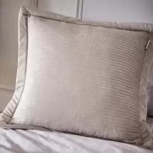 Image of Content By Terence Conran Linear Velvet Cushion Brown