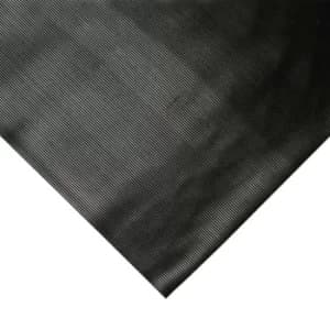 Image of 1.2M X 10M X 3MM Fine Flute Rubber Mat Black