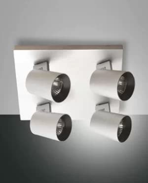 Image of Modo Spotlight Clusters Brushed Aluminum Glass, GU10