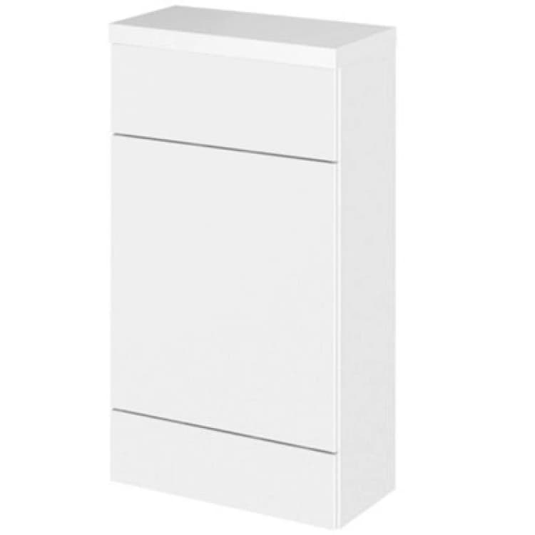 Image of Hudson Reed Fusion 505mm Back-To-Wall Wc Unit & Top, Gloss White, Slimline