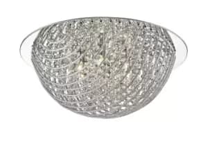 Image of Millie 5 Light Chrome Flush Ceiling Fitting