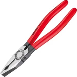 Image of Knipex 03 01 180 Combination Pliers Plastic Coated Handles 180mm