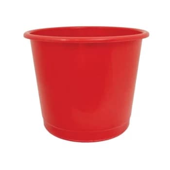 Image of Plastic Red Waste Bin - 14 Litre - Offis