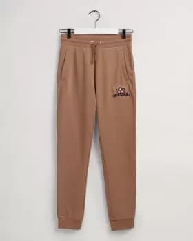 Image of GANT Teens Teens Banner Shield Sweatpants (176) Brown