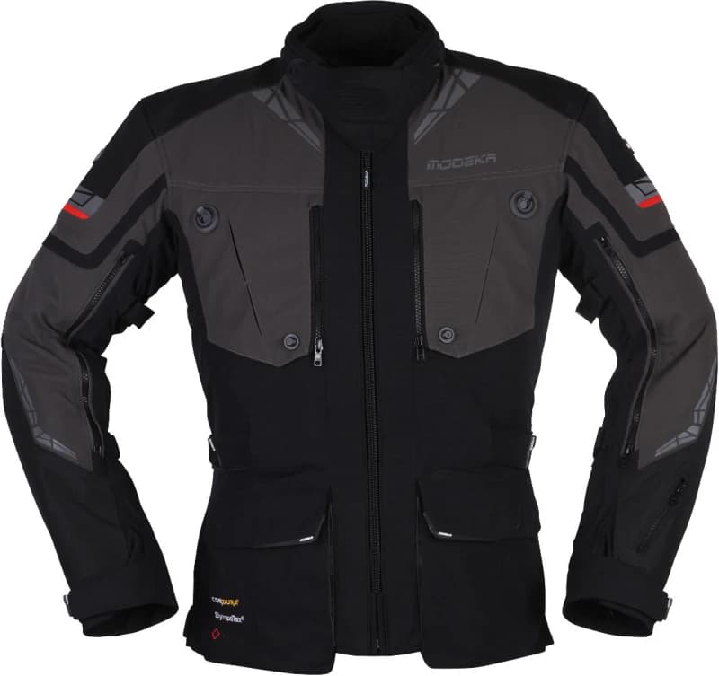 Image of Modeka Panamericana II Jacket Black Dark Gray Size 5XL