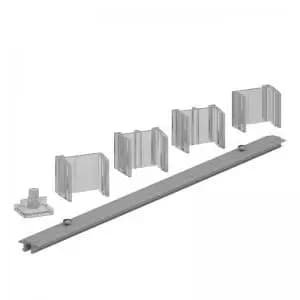Image of Rear mounting screen connector for aluminium frame screen returns