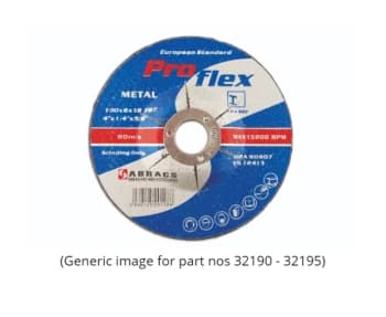 Image of Abracs Metal Grinding Discs 115mm x 6.0mm Box 25 Connect 32194