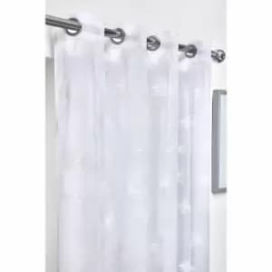 Image of Emma Barclay Whisper Eyelet Voile Curtain 57X90" White (pair)