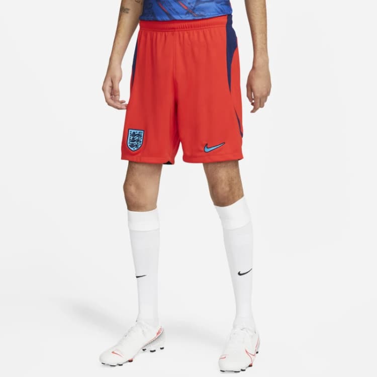 Image of Nike England Away Shorts 2022 Adults - Red Red S