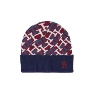 Image of Tommy Hilfiger Th Monogram Beanie - Red