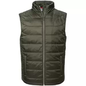 Image of Russell Mens Nano Padded Bodywarmer (XL) (Dark Olive)