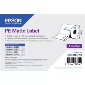 Image of Epson PE Matte Label - Die-cut Roll: 102mm x 76mm 1570 labels