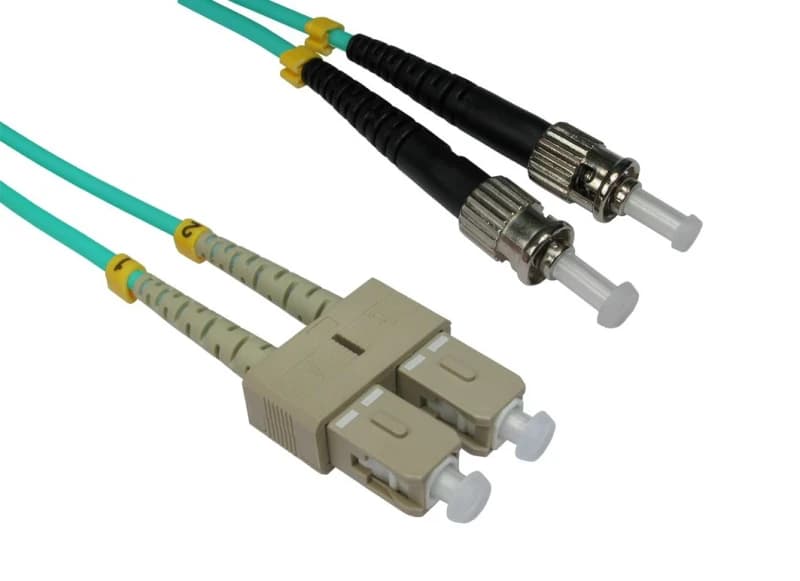 Image of Cables Direct 2m OM3 Fibre Optic Cable, ST-SC (Multi-Mode)