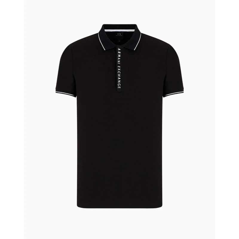 Image of Armani Exchange Polo - Black 2XL