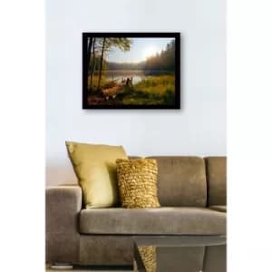 Image of SC0784 Multicolor Decorative Framed MDF Painting