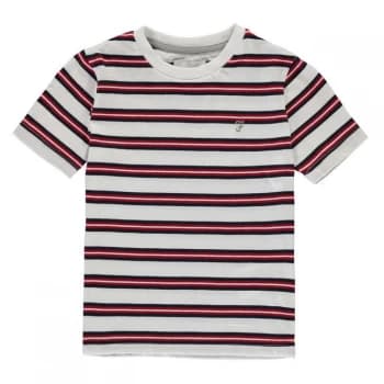 Image of Farah Striped T-Shirt - Bright White