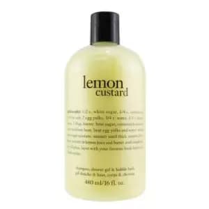 Image of PhilosophyLemon Custard Shampoo, Shower Gel & Bubble Bath 480ml/16oz