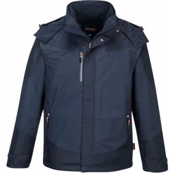 Image of Portwest - S553DNRL - sz L Radial 3 in 1 Jacket Dark Navy work wear
