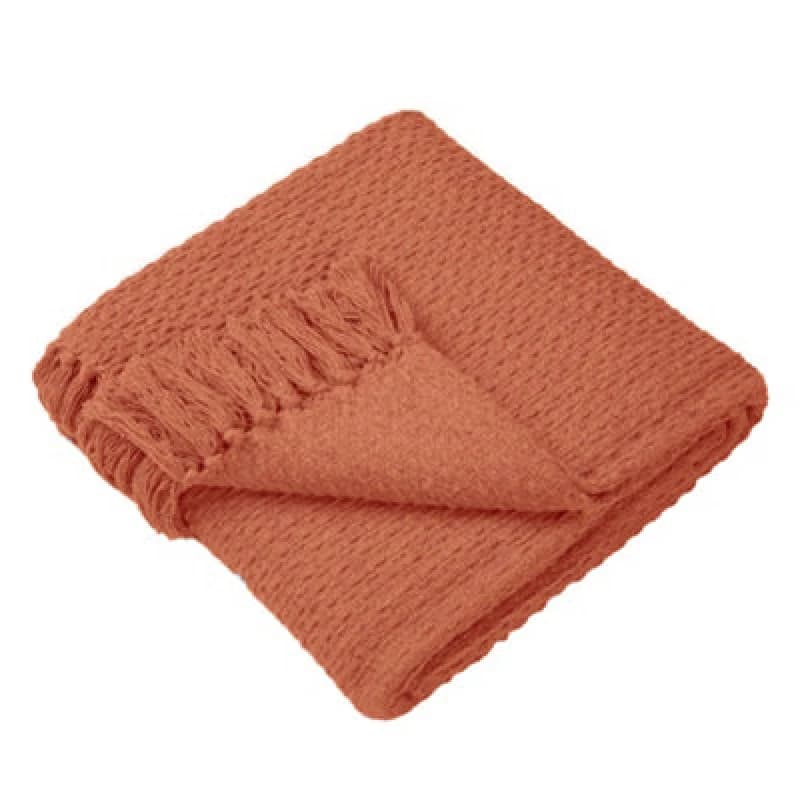 Image of Drift Home Hayden Throw 130 X 180cm Terracotta
