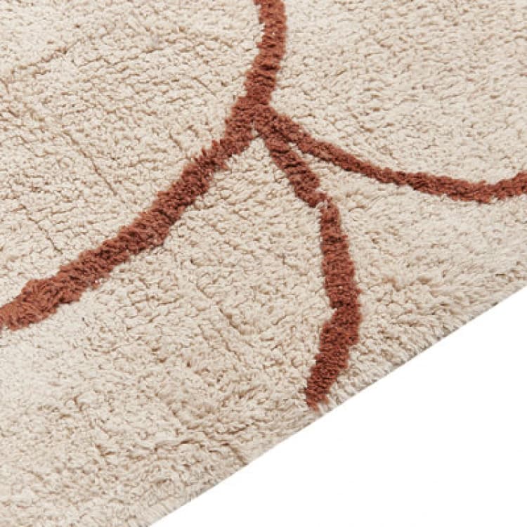 Image of Beliani Rug Avdan Beige 200 X 200 Cm Cotton