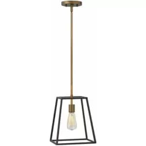 Image of Loops - 1 Bulb Ceiling Pendant Light Fitting Bronze LED E27 100W Bulb