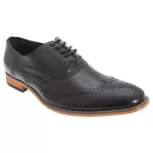 Image of Goor Mens 5 Eyelet Brogue Oxford Shoes (6 UK) (Black)