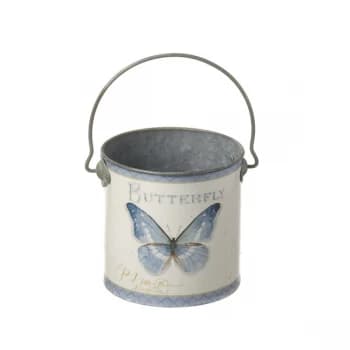 Image of Cream Butterfly Pot By Heaven Sends