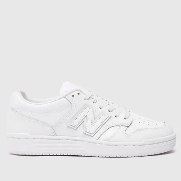 Image of New Balance 480 trainers in white White UK 4 (EU 37)