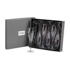 Image of Venice Leadless Crystal Champagne Flute Pack Of 6