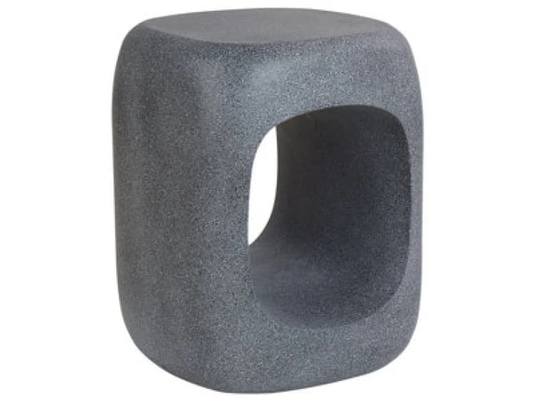 Image of Beliani Side Table Pelmo 33cm 33cm Marble Effect Grey
