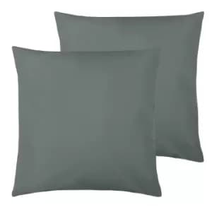 Image of Plain Outdoor Twin Pack Cushion Grey
