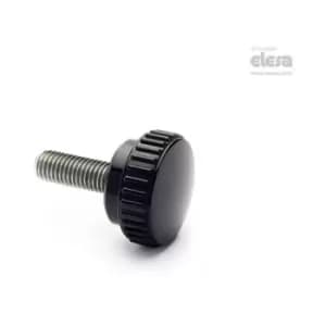 Image of ELESA B193 Knurled grip knobs Duroplast Stainless steel threaded stud B.193/20-S