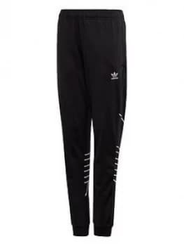 Image of Boys, adidas Originals Big Trefoil Track Pants - Black, Size 9-10 Years
